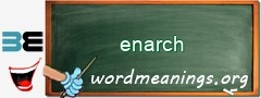 WordMeaning blackboard for enarch